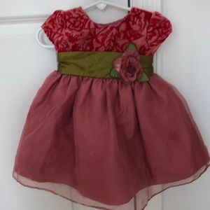 ❤️Baby Girls 12M Beautiful Rose Dress❤️